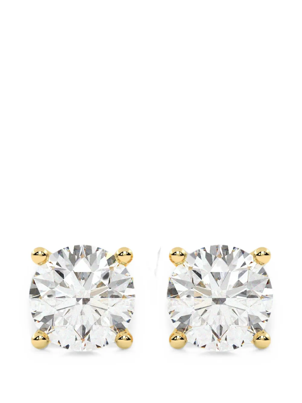 Diamond Essentials laboratory-grown diamond solitaire earrings - Oro