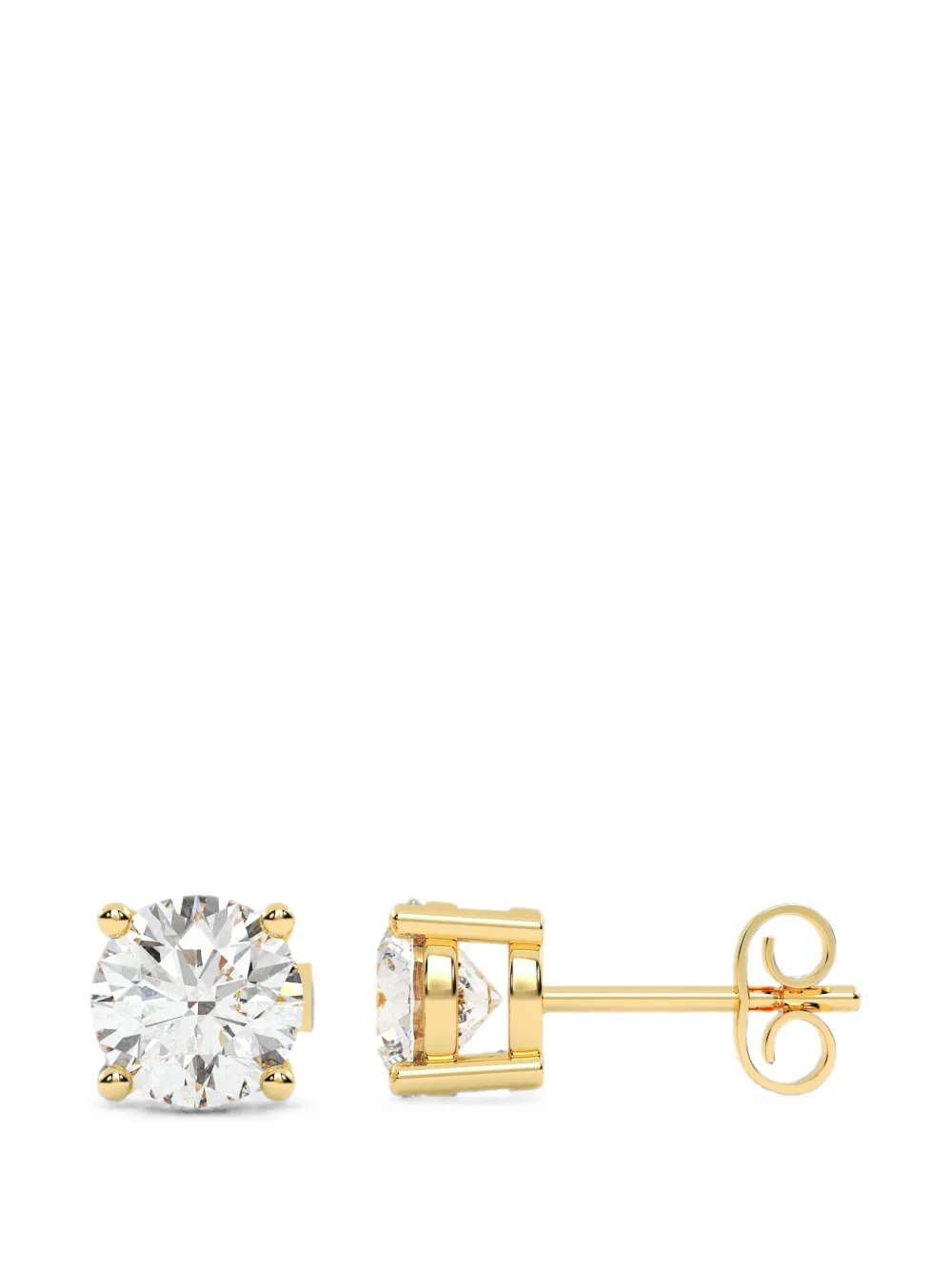 Diamond Essentials lab-grown diamond solitaire earrings - Oro