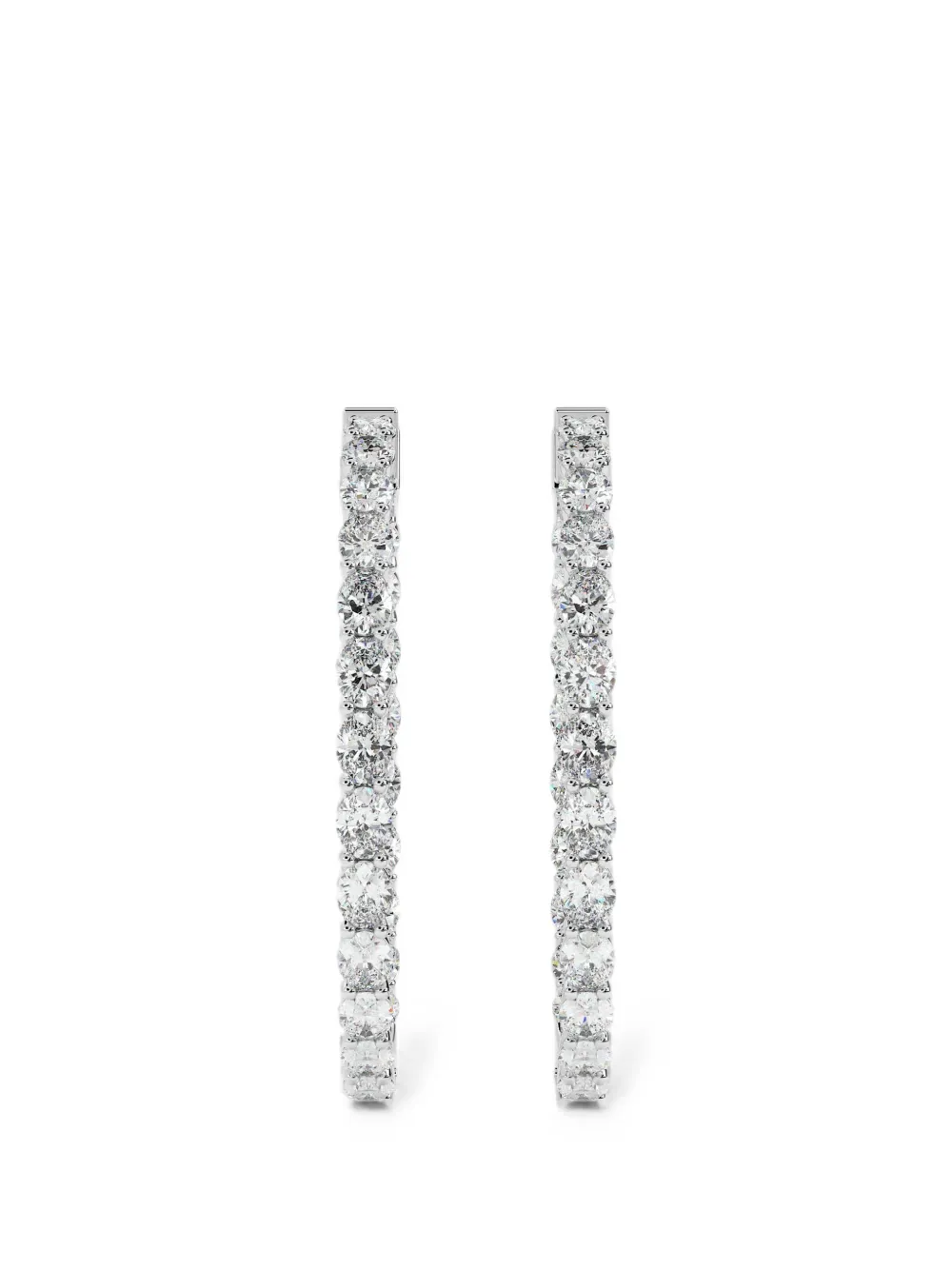Diamond Essentials diamond hoop earrings - Argento