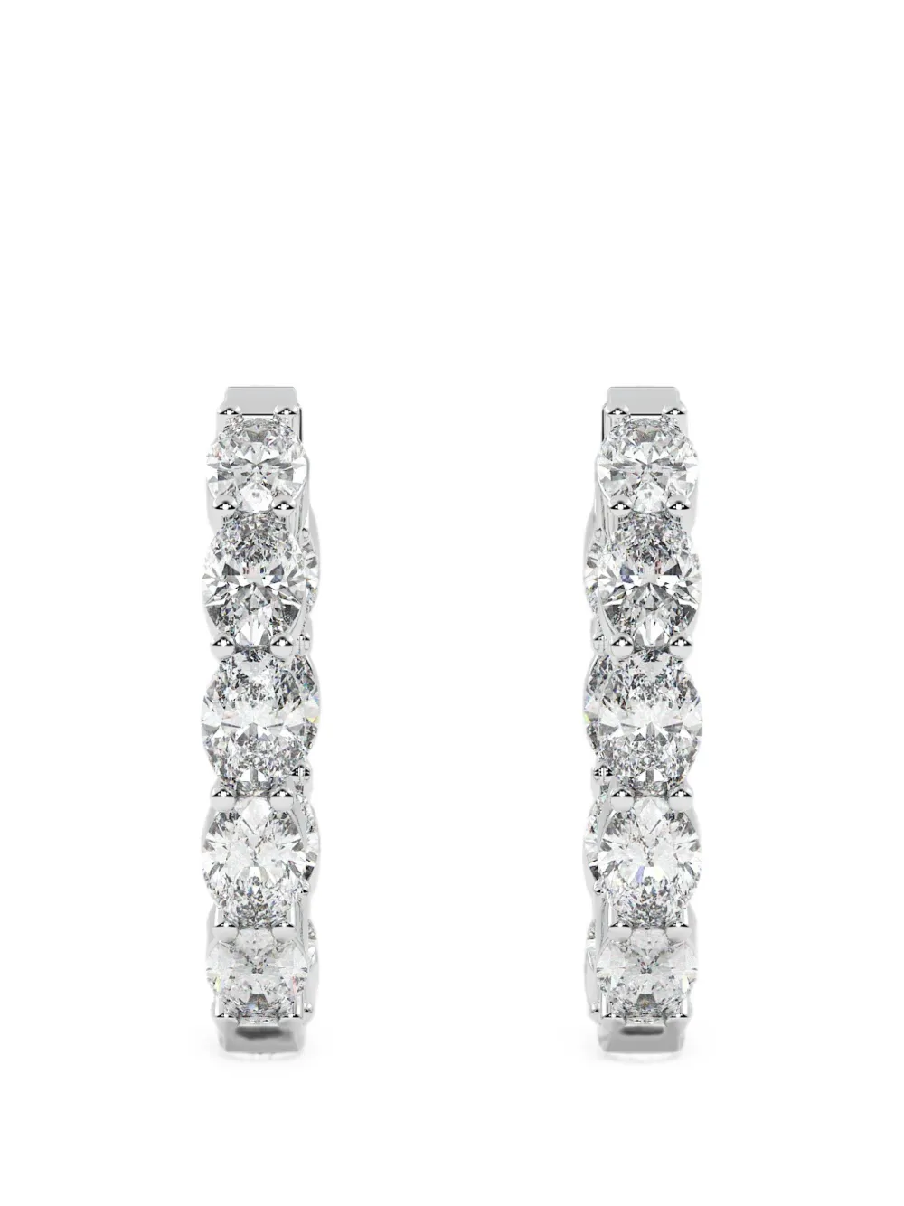 Diamond Essentials hoop earrings - Argento