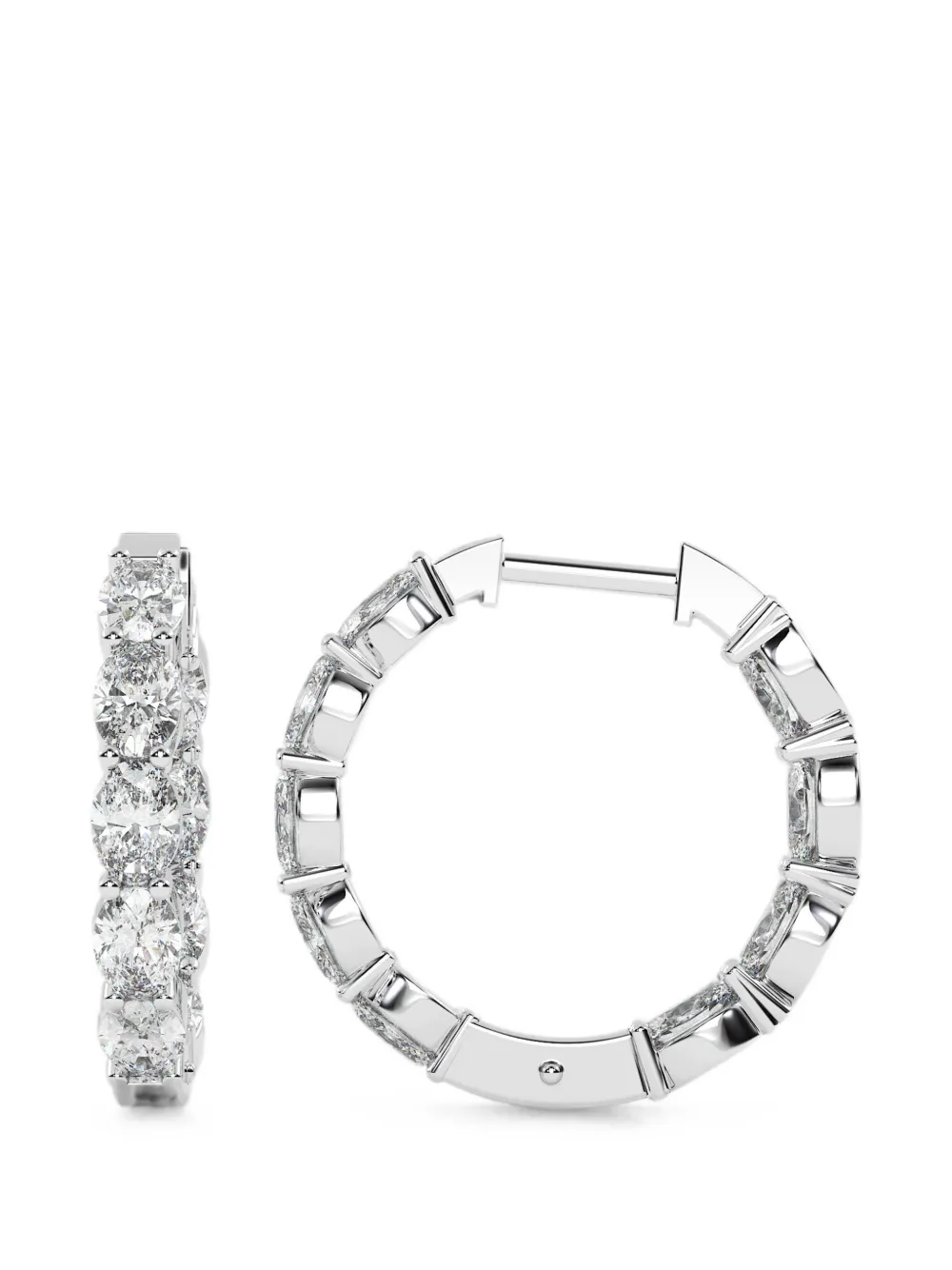Diamond Essentials hoop earrings - Argento