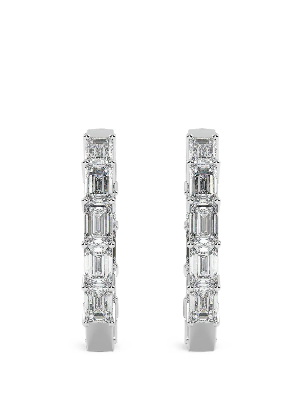 Diamond Essentials diamond hoop earrings - Argento