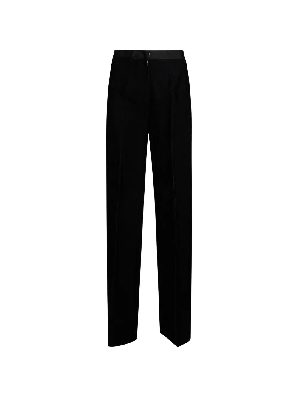Forte Forte ribbed velvet high-waisted trousers - Nero
