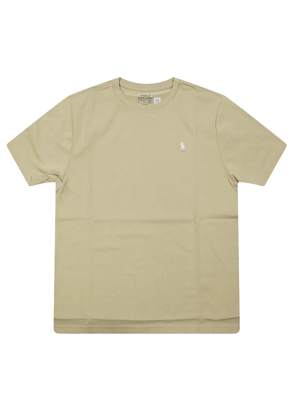 POLO RALPH LAUREN KIDS Polo Pony-embroidered T-shirt - Toni neutri