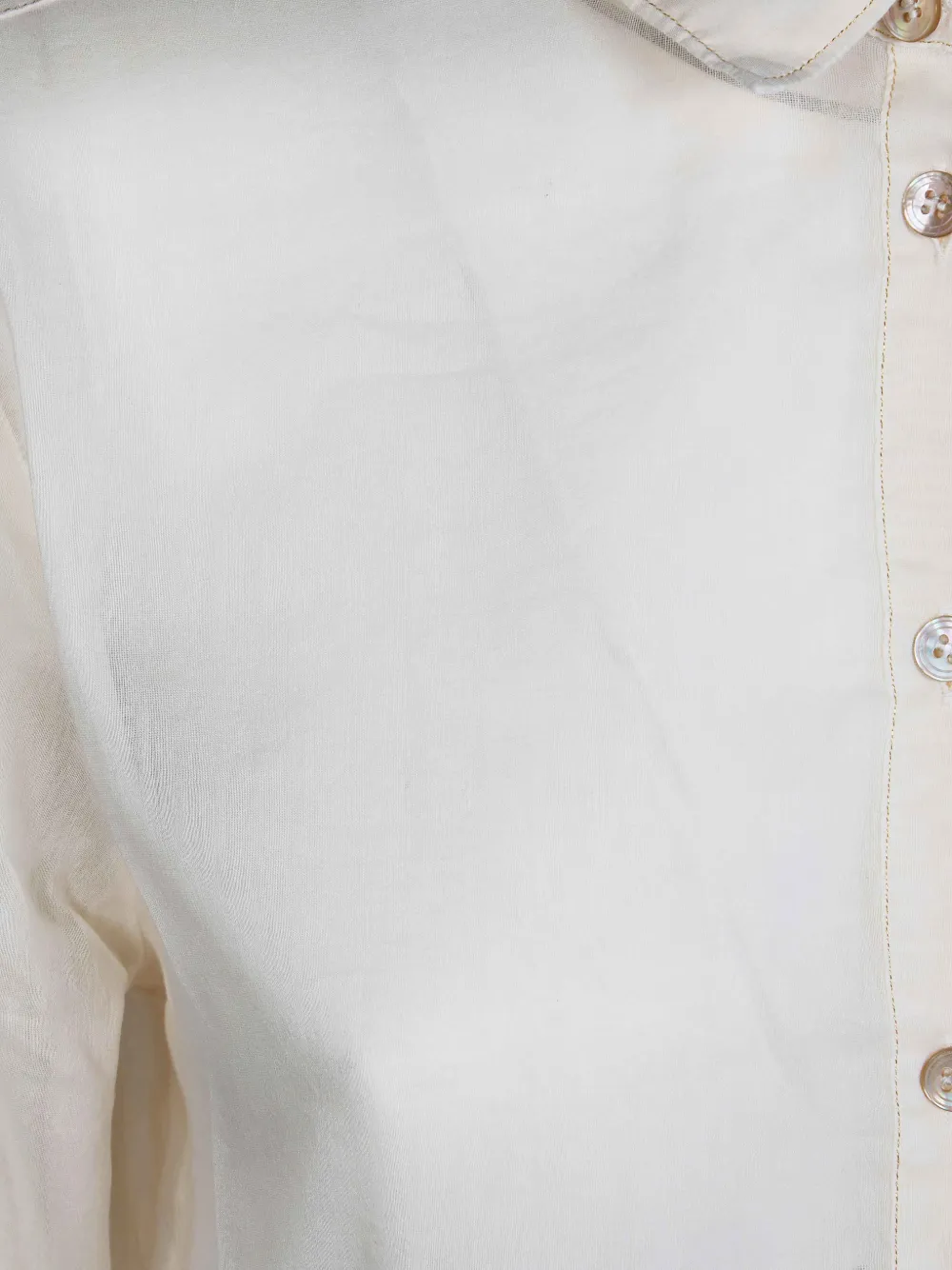 Forte Button-down katoenen overhemd Beige