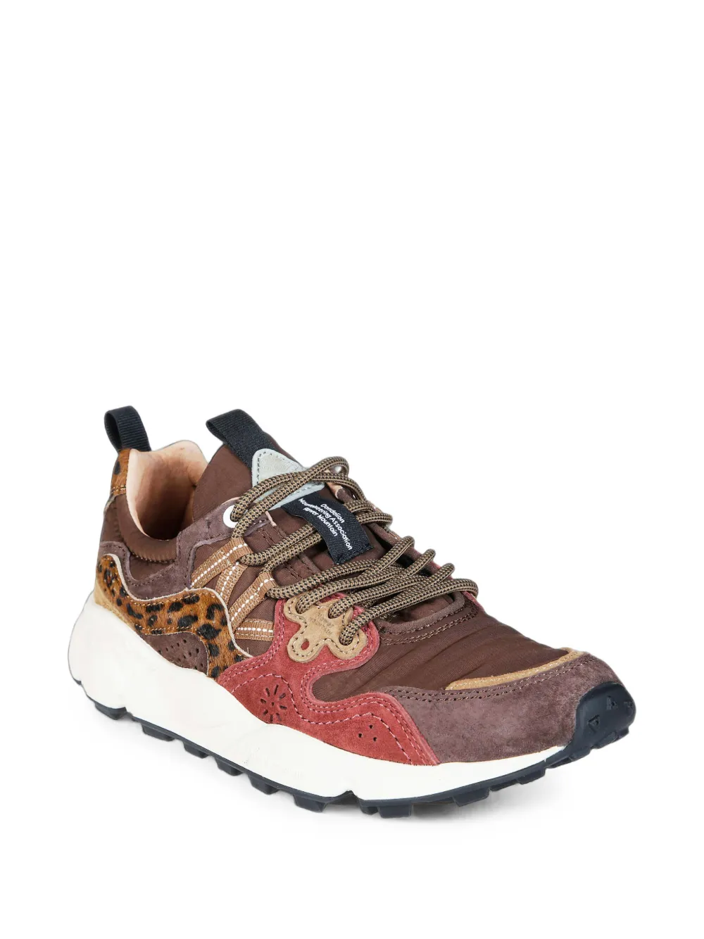 FLOWER MOUNTAIN Yamano 3 leopard-print sneakers Bruin