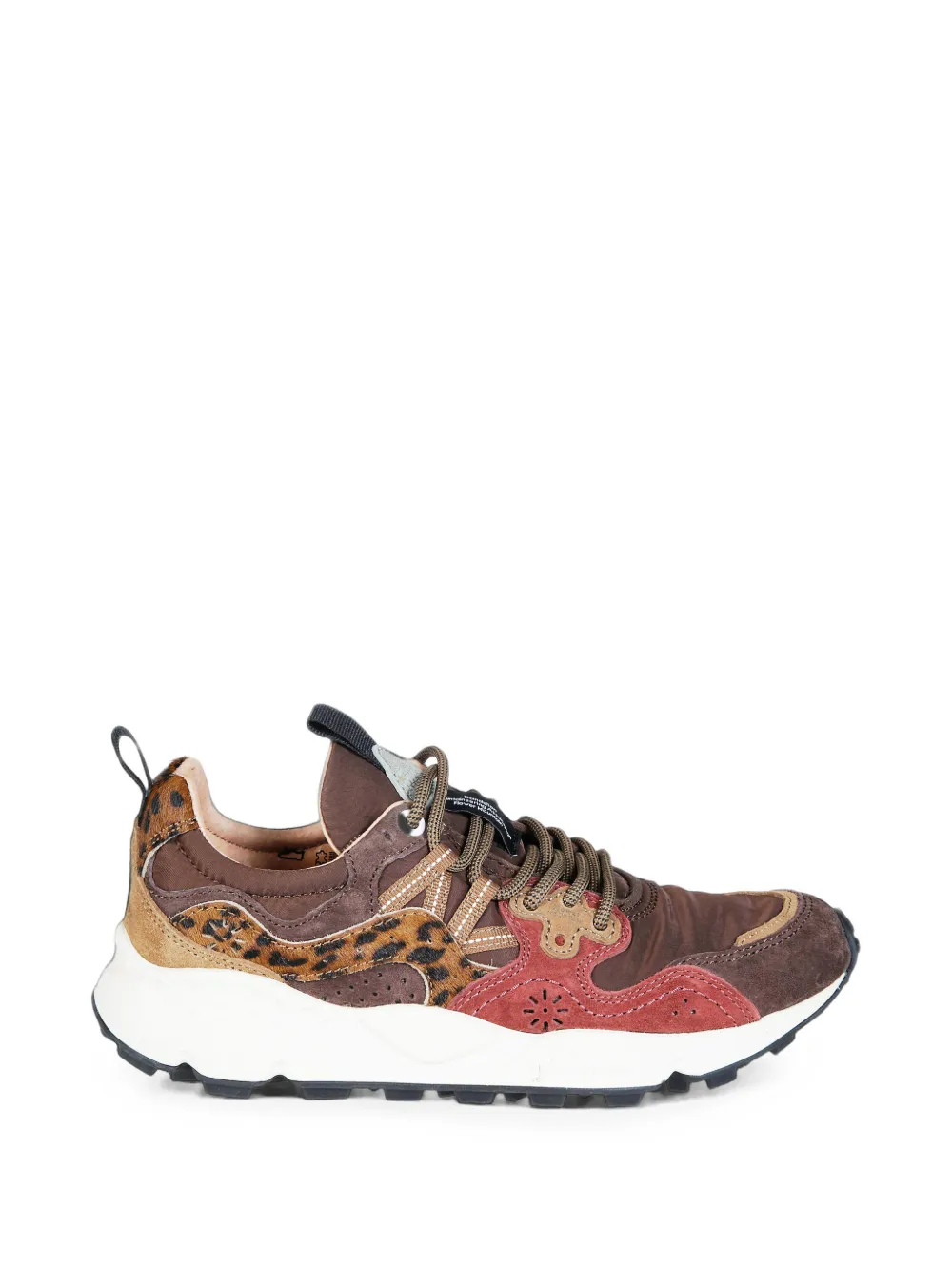 FLOWER MOUNTAIN Yamano 3 leopard-print sneakers Bruin