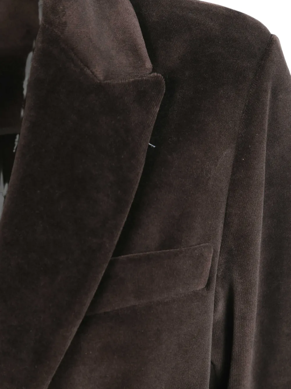 Circolo 1901 Fluwelen blazer met enkele rij knopen Bruin