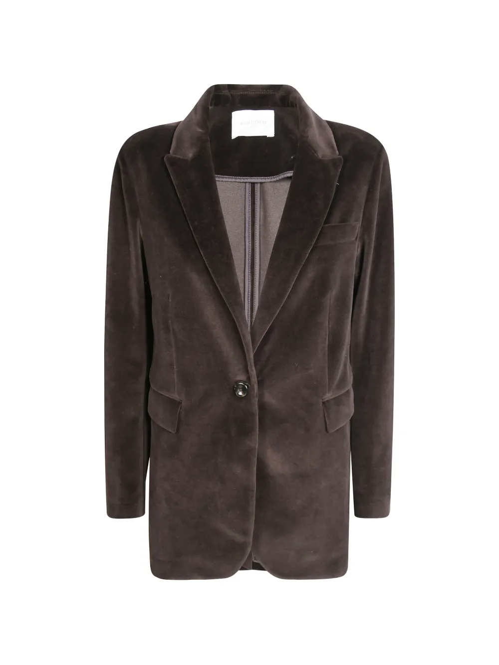 Circolo 1901 Blazer monopetto in velluto - Marrone
