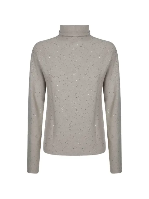 Antonelli sequin-embellished roll-neck sweater