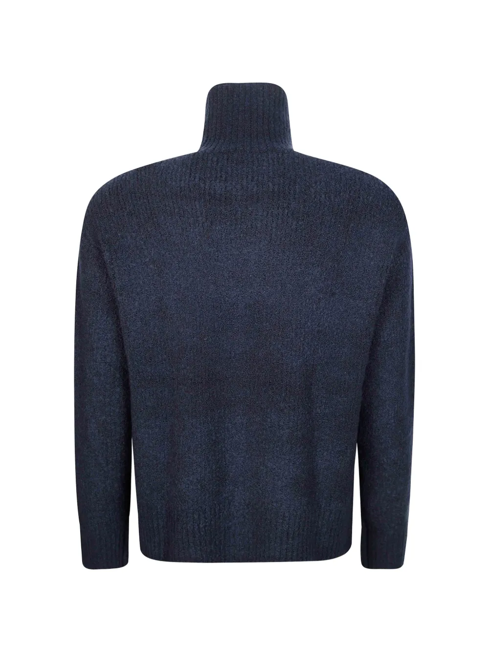 Paolo Pecora Bouclé trui met hoge hals Blauw