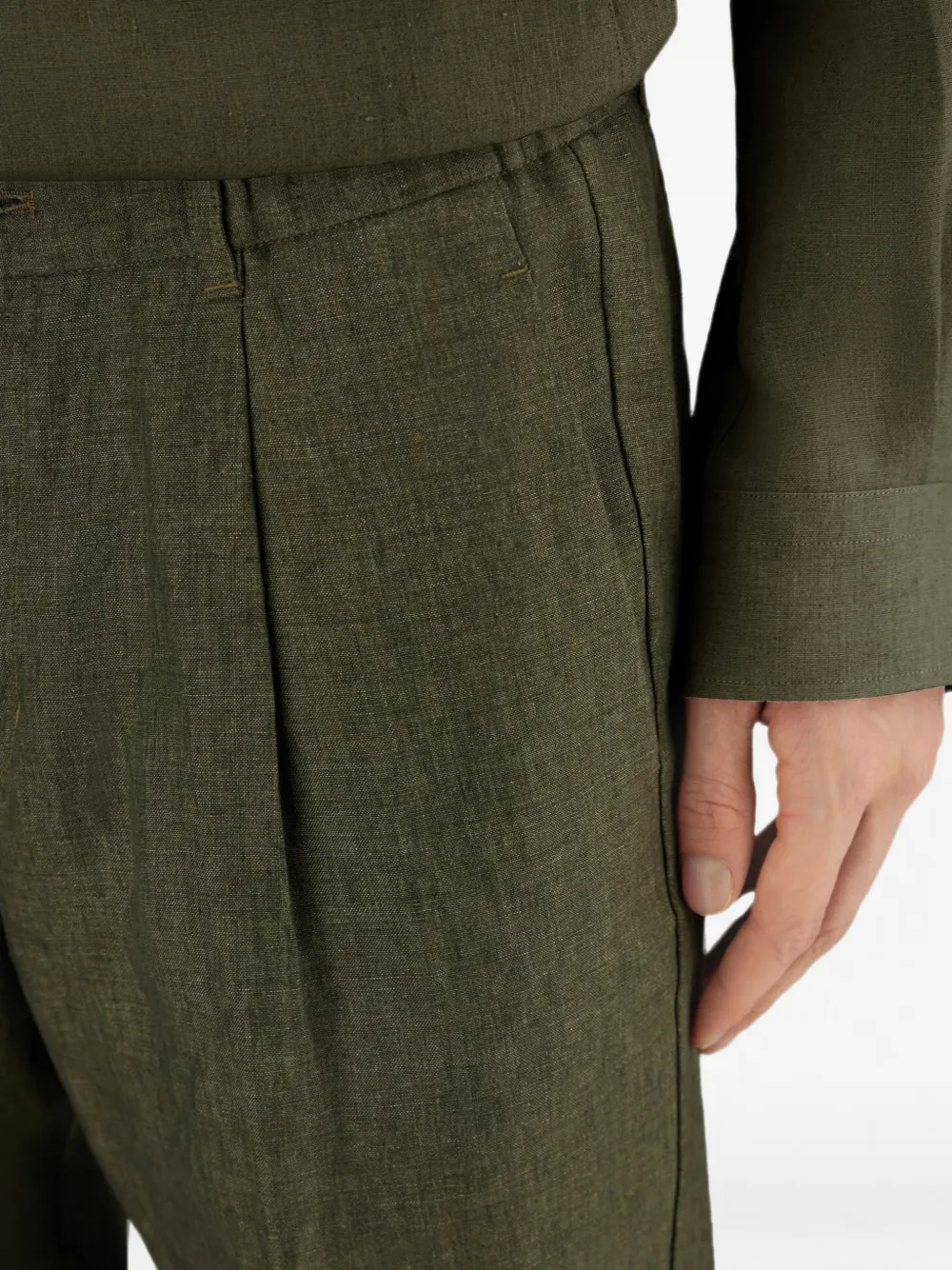 Herno Overhemd met vervaagd effect Groen