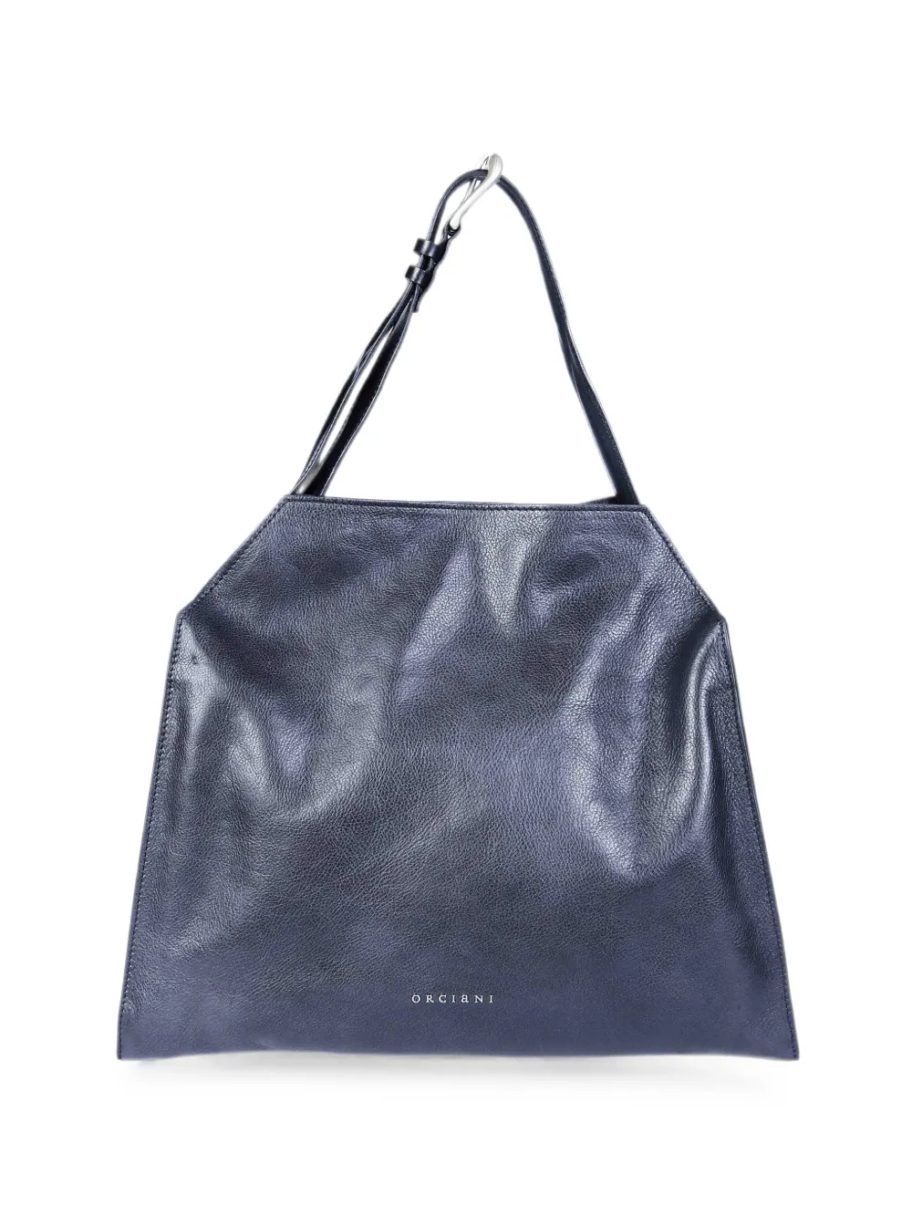 Orciani Trinity M Lagoon leather shoulder bag - Schwarz