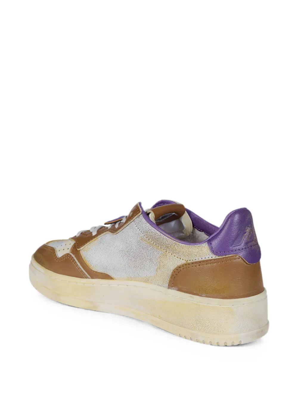 Autry Medalist distressed-effect sneakers Wit