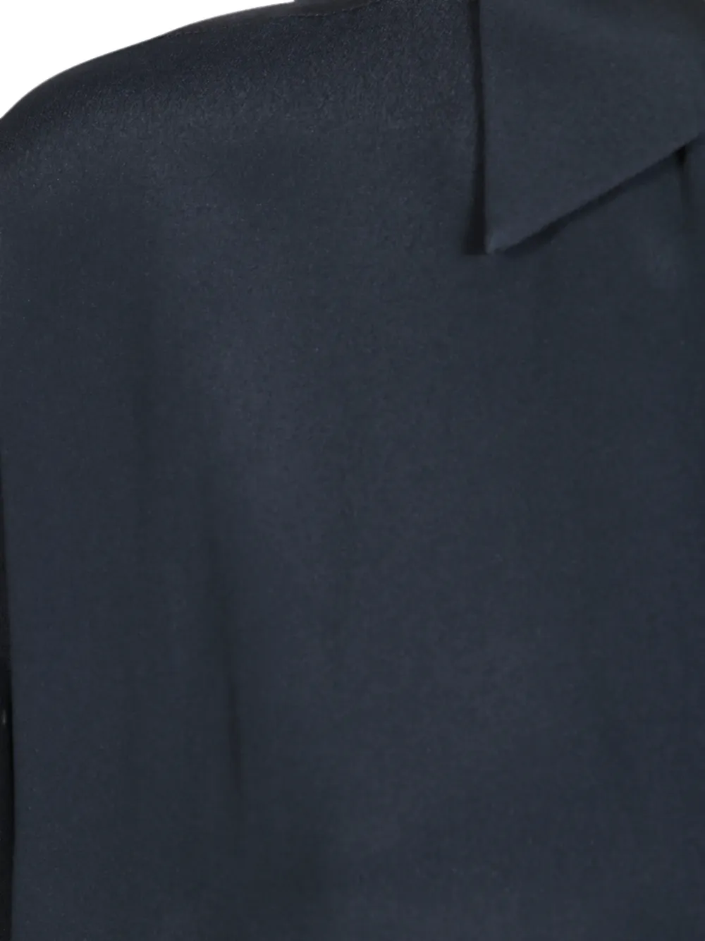 DONDUP Oversized crêpe de chine blouse Zwart