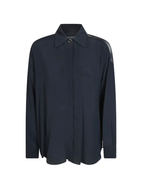 DONDUP oversized crepe de chine shirt