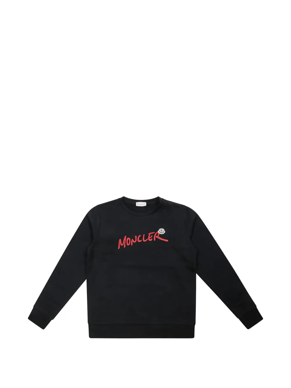 Moncler Enfant logo-embroidered sweatshirt Zwart