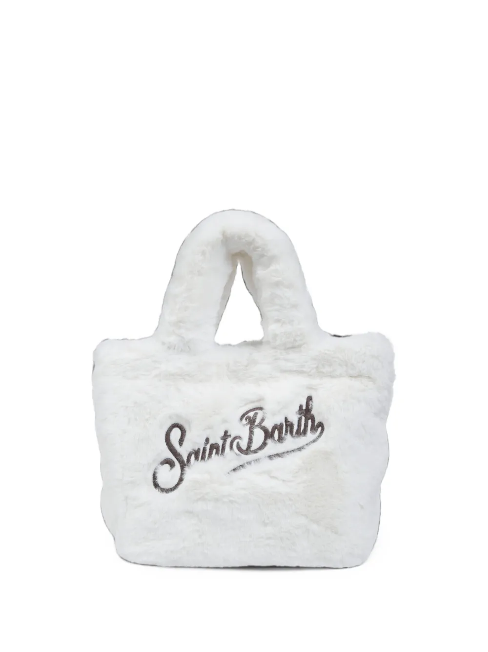 MC2 Saint Barth Kids mini Vanity faux-fur tote bag Wit