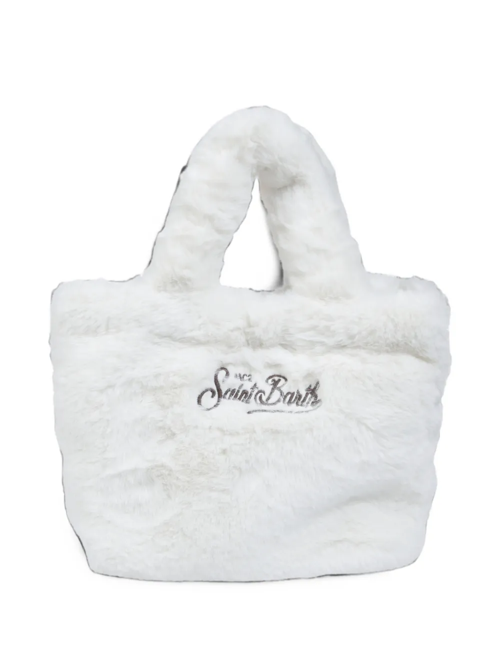 MC2 Saint Barth Kids mini Vanity faux-fur tote bag Wit