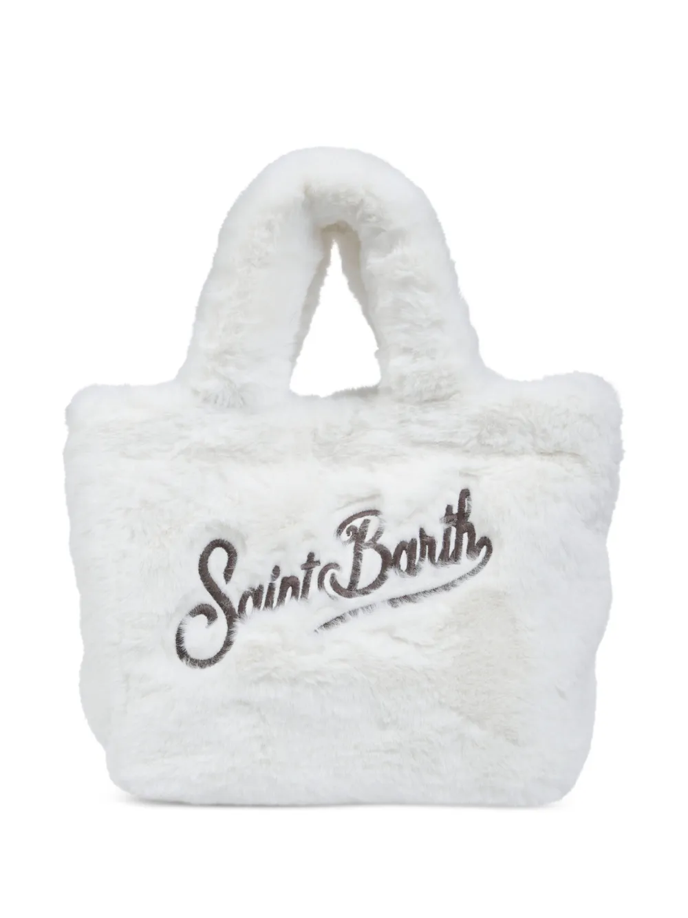 MC2 Saint Barth mini Vanity faux-fur tote bag Wit
