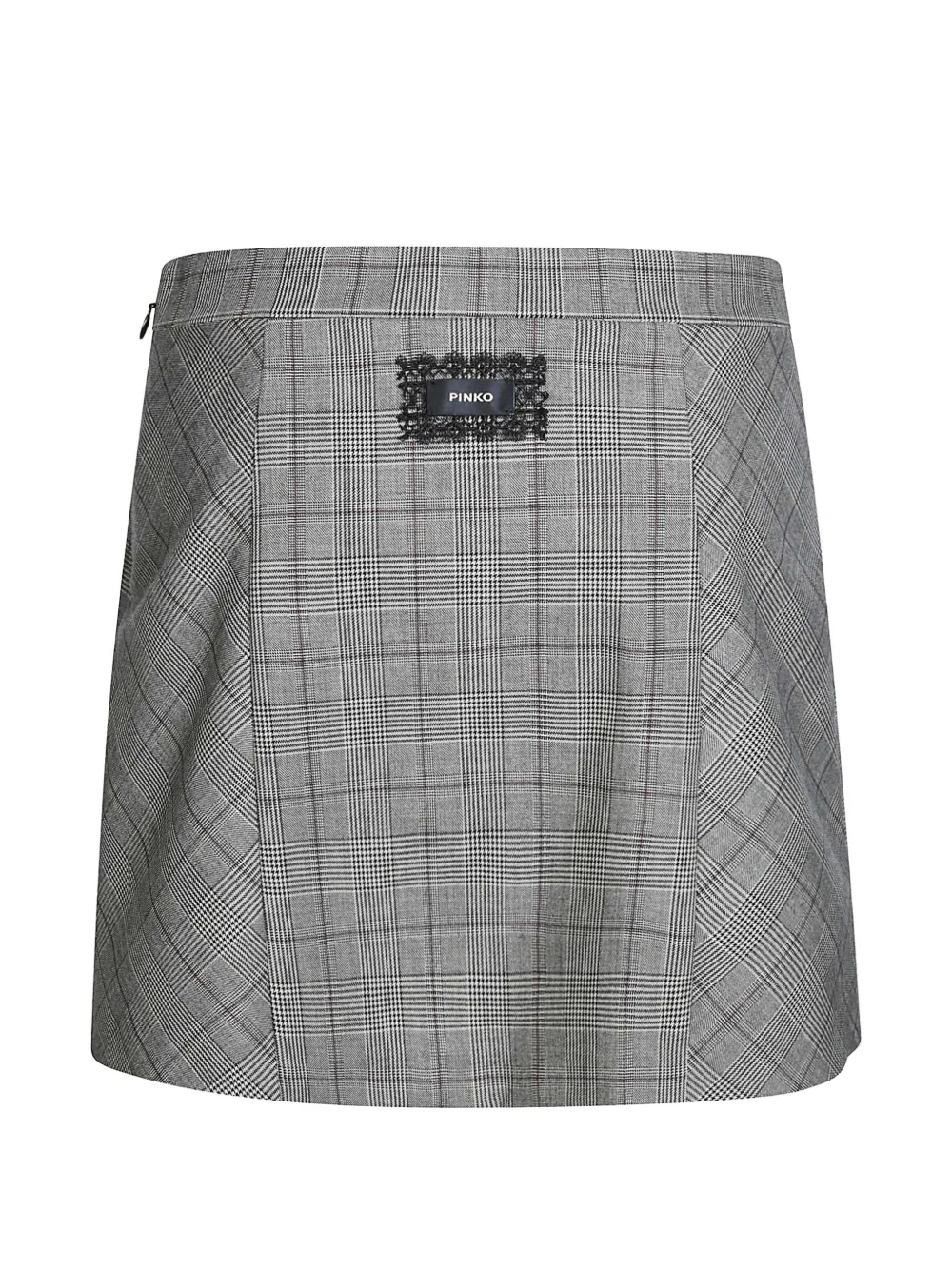 PINKO check-pattern pleated skirt - Grau