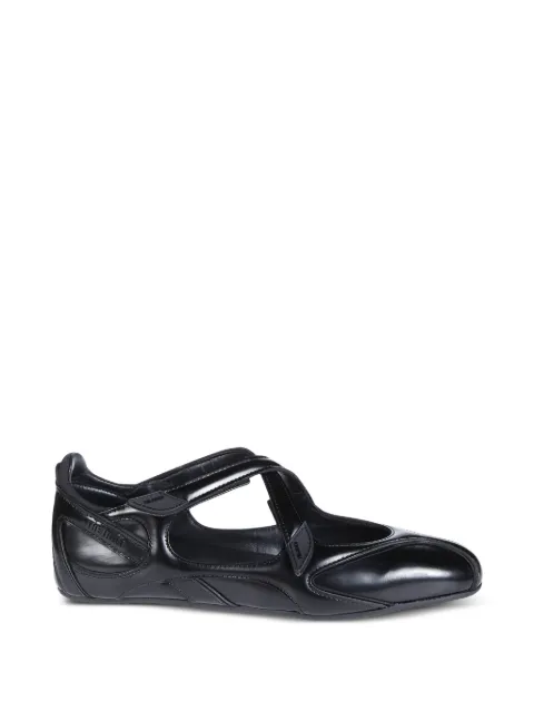 The Attico "Floor 01'' black ballerina flat