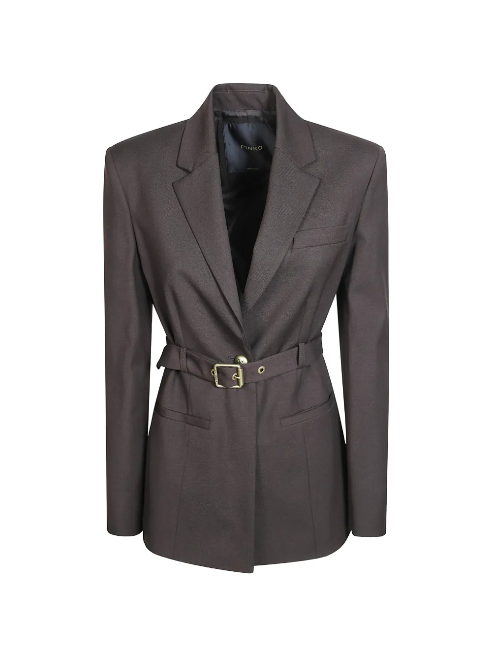 PINKO belted jacket - Marrone