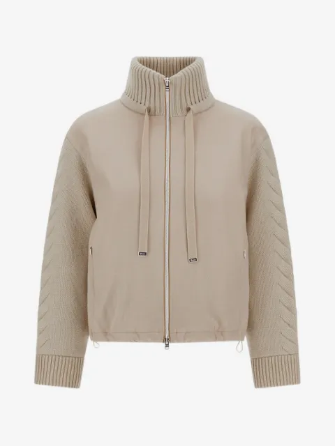 Herno Resort cable-knit jacket