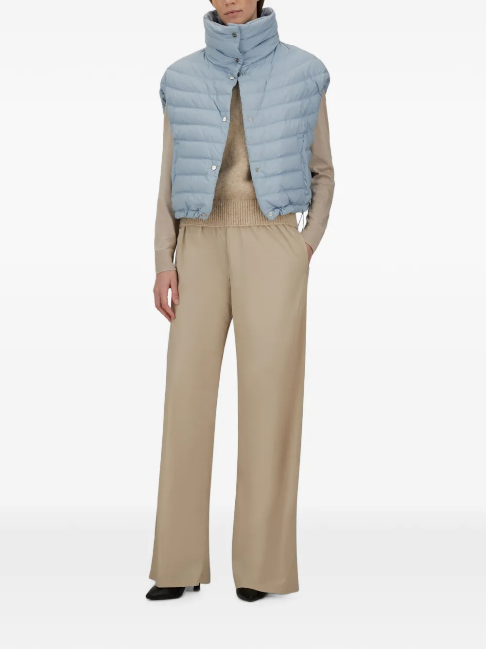 Herno Resort gewatteerde bodywarmer Blauw