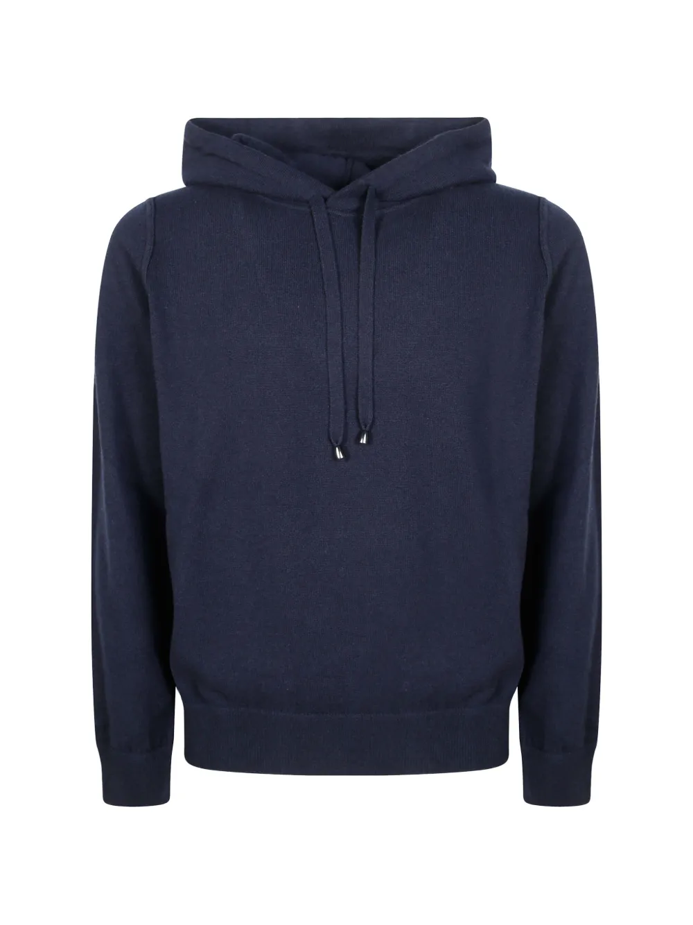 Filippo De Laurentiis drawstring knitted hoodie - Blue