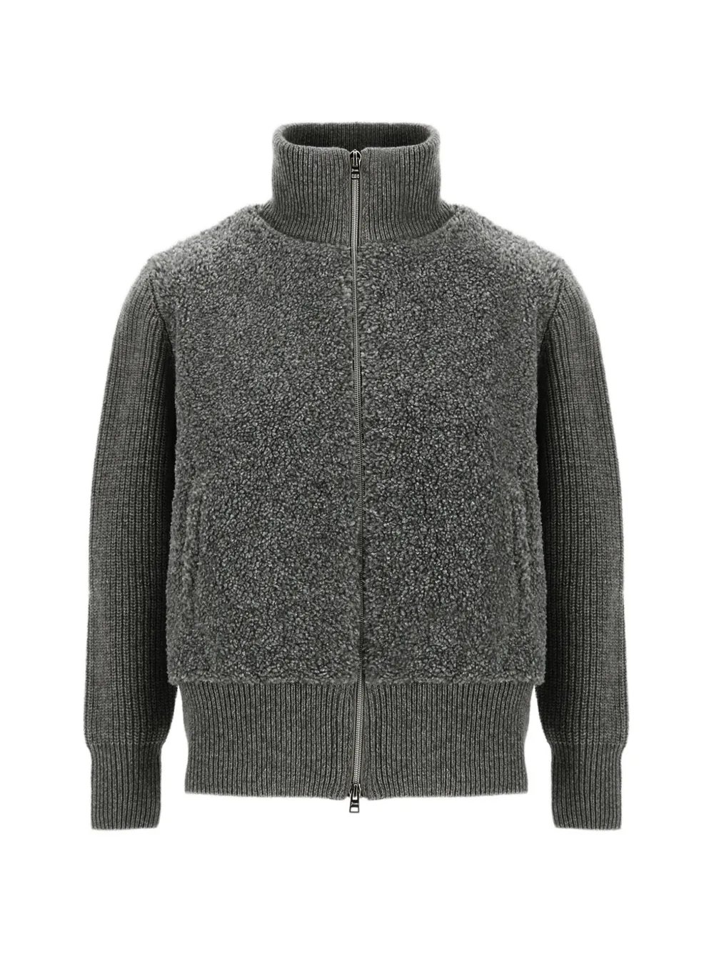 Herno Resort ribbed-knit cardigan - Grigio