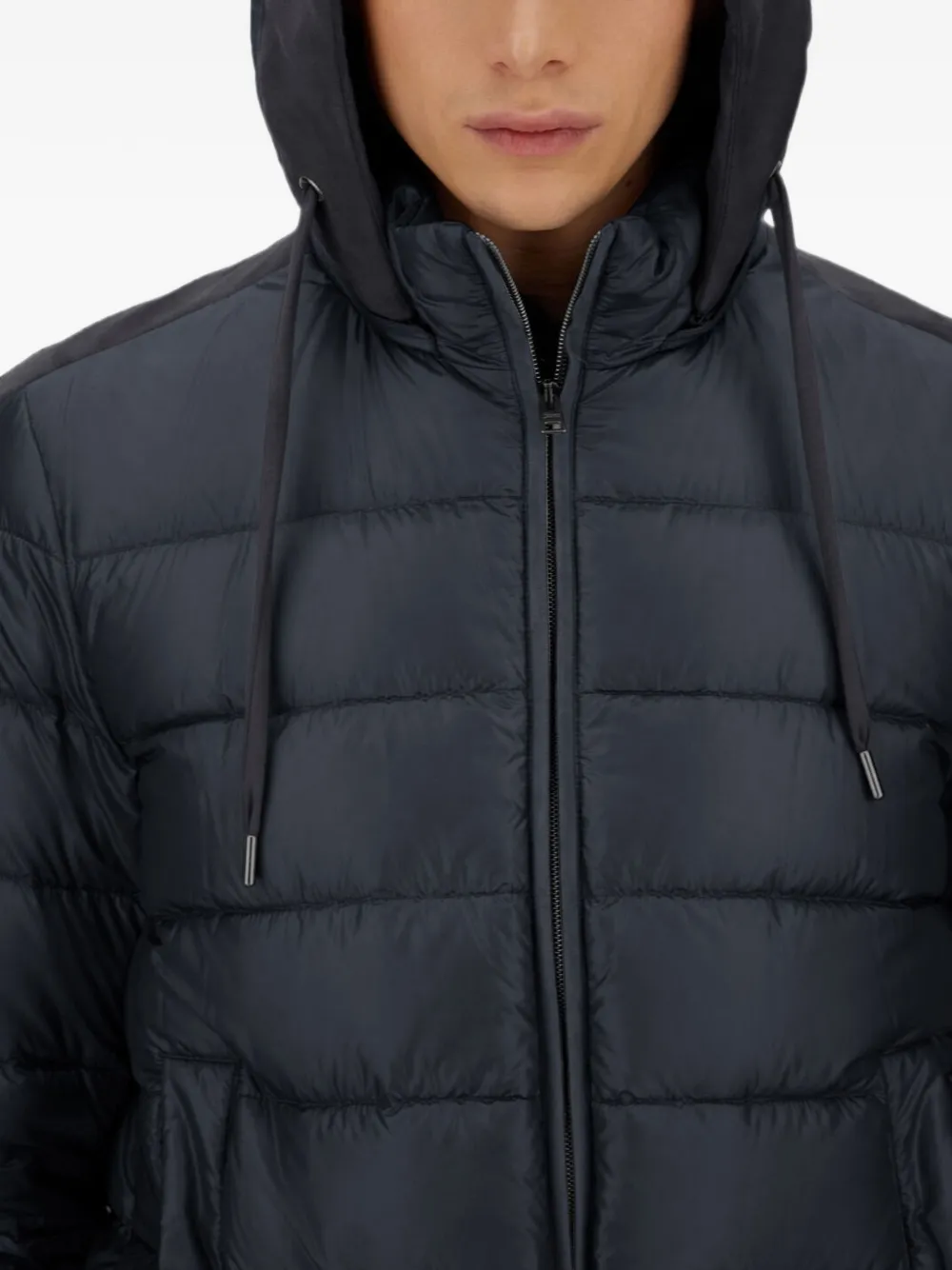 Herno Gewatteerd jack met capuchon Blauw