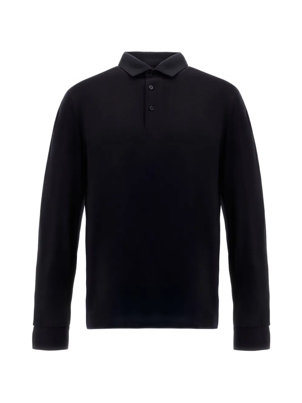 Herno long-sleeve wool polo shirt - Blu