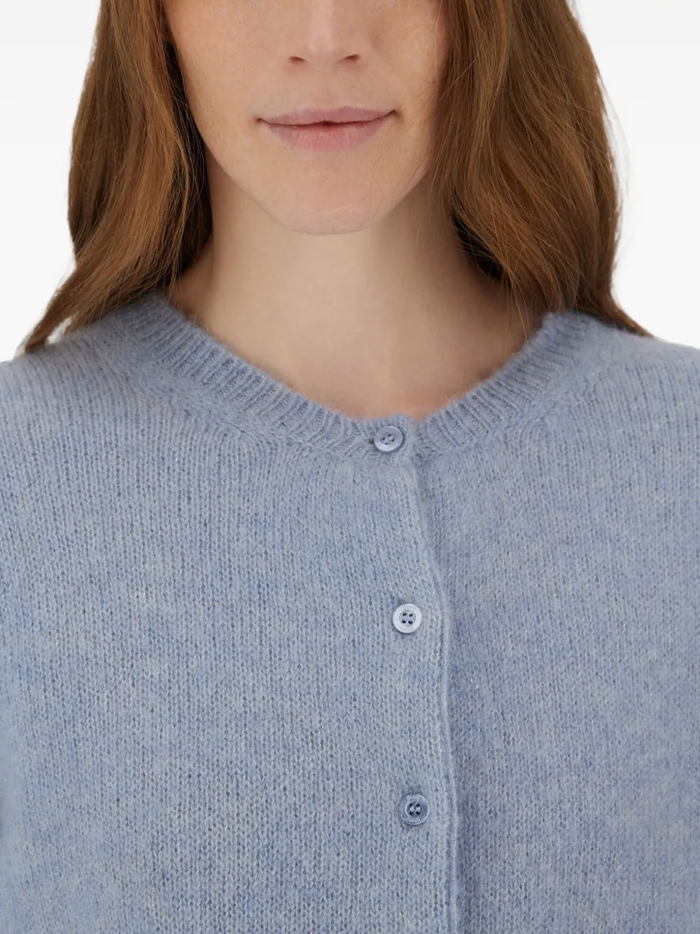 Herno Vest met ronde hals en stiksels Blauw