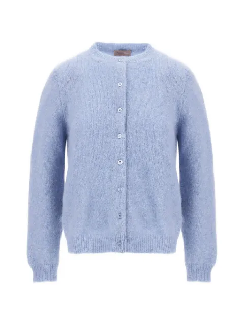 Herno stocking-stitch crew-neck cardigan