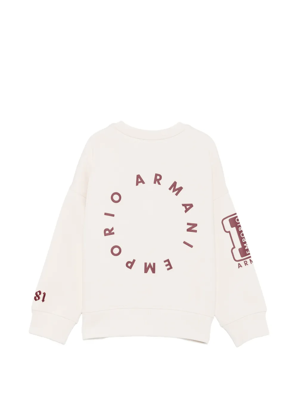 Emporio Armani Kids Sweater met logopatch Beige