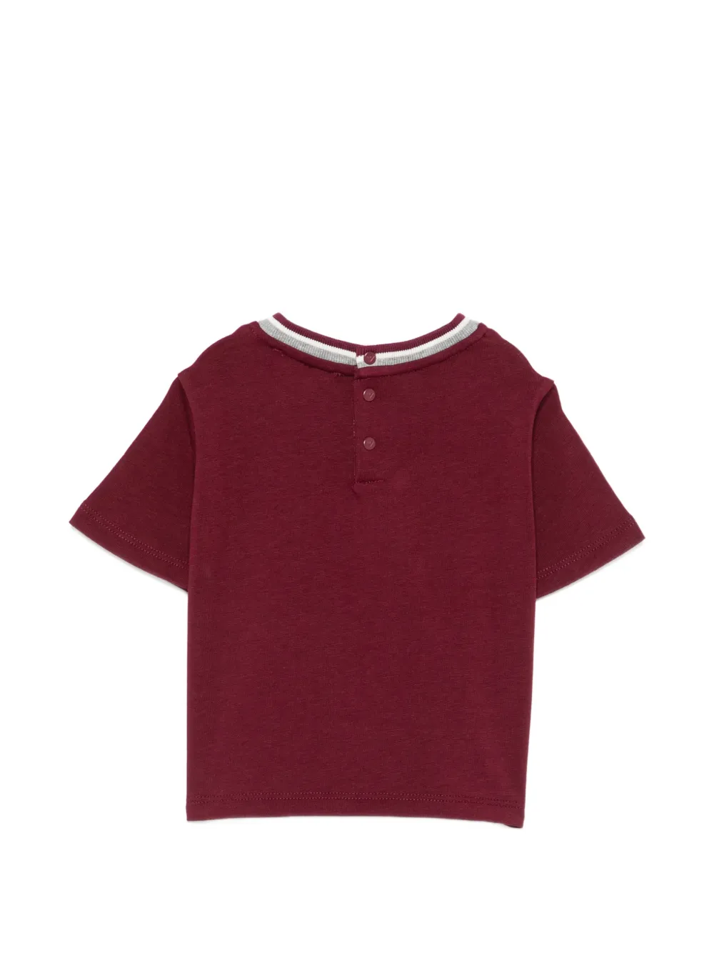 Emporio Armani Kids T-shirt met logopatch en korte mouwen Rood
