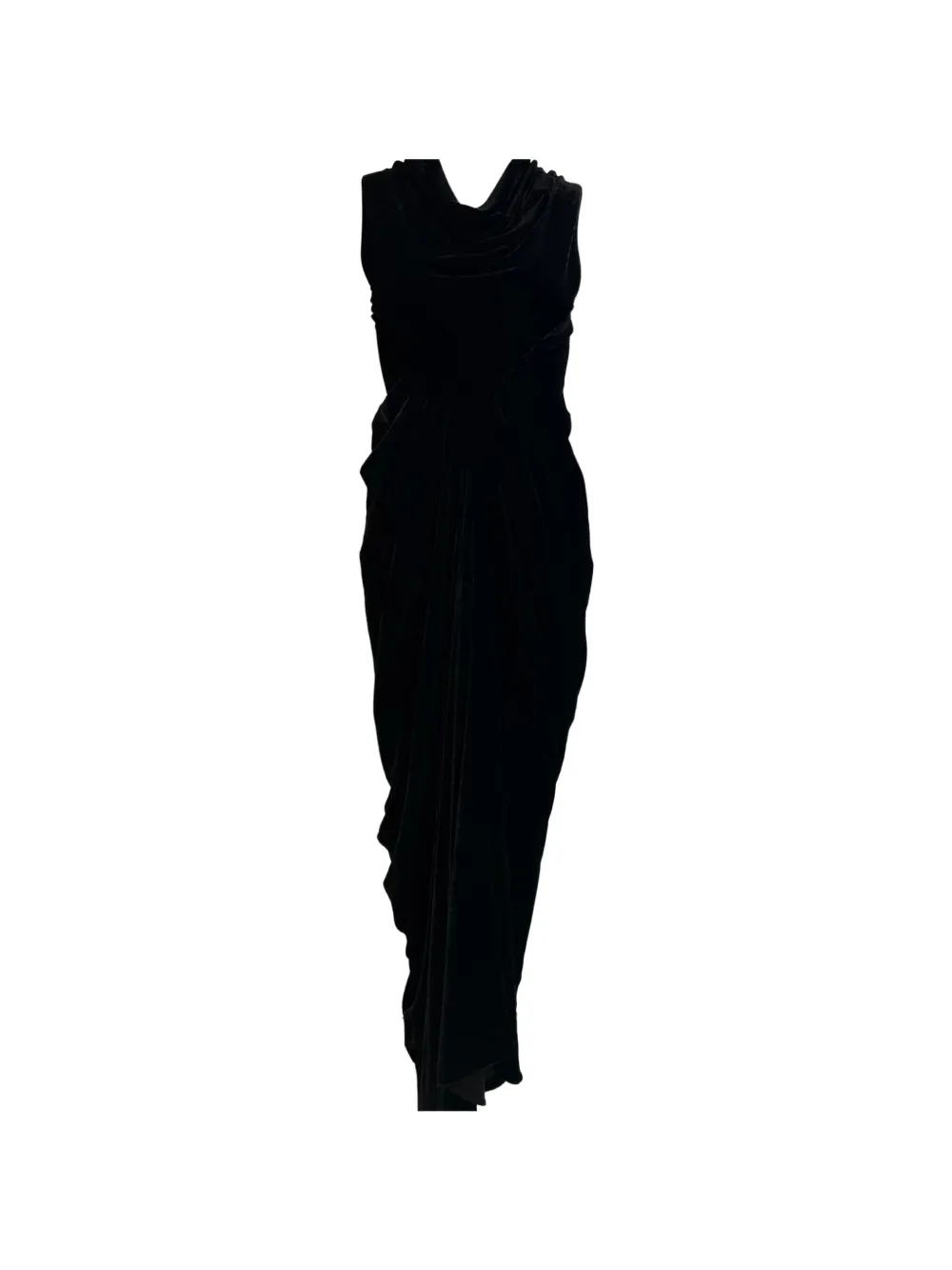 Rick Owens Vintage 2020s Velvet Limo dress - Black