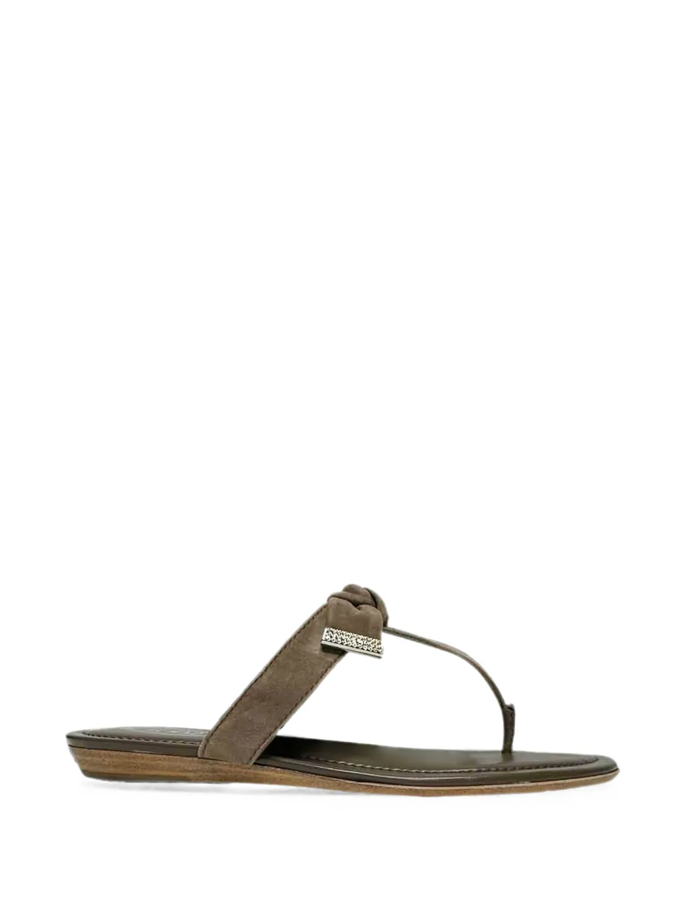 Tod's Vintage bow-detail sandals - Braun