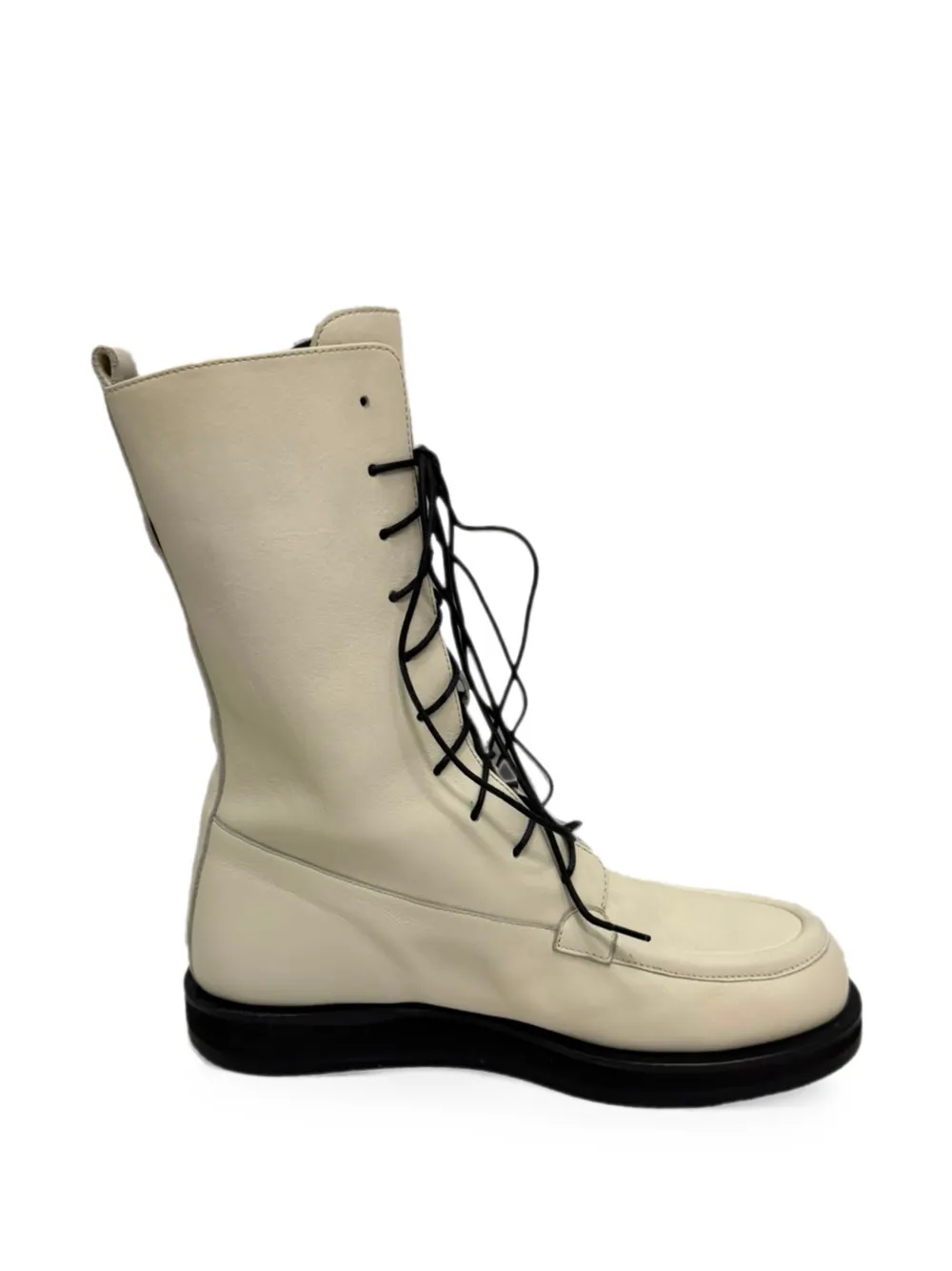 The Row Pre-Owned Patty lace-up combat boots - Weiß