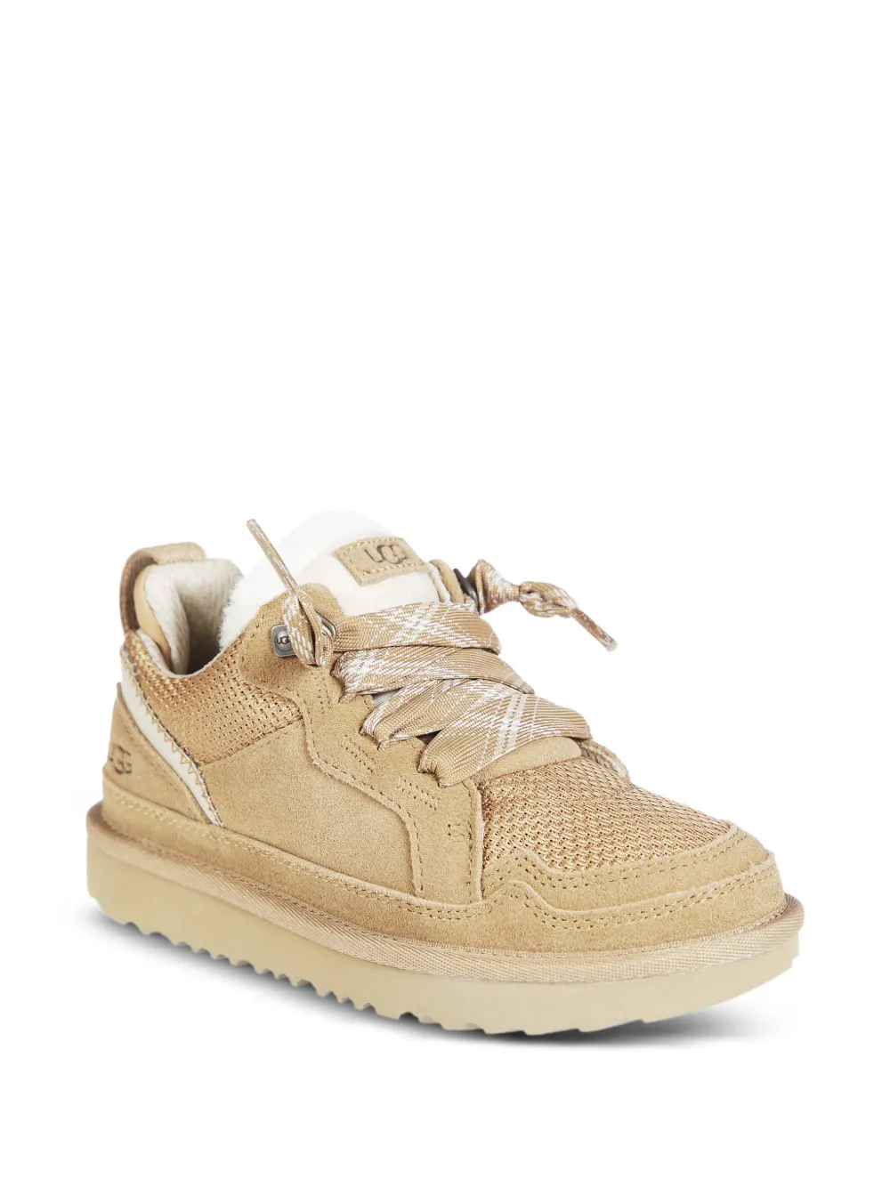 UGG Kids Lowmel lace-up sneakers Beige