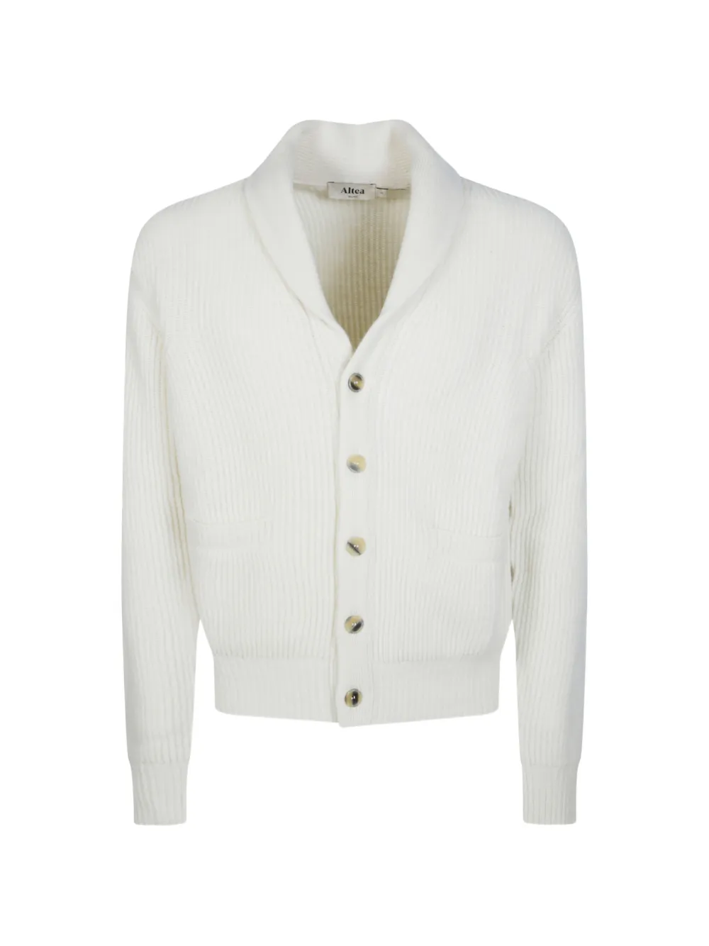Altea shawl-collar ribbed cardigan - Toni neutri