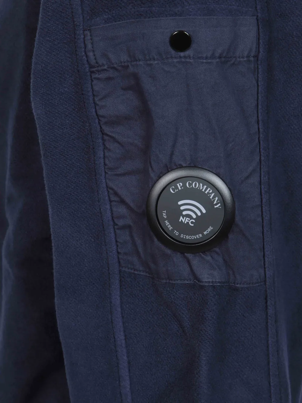 C.P. Company quarter-zip fleece sweater Blauw