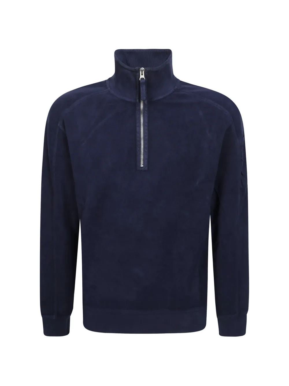 C.P. Company quarter-zip fleece sweater Blauw
