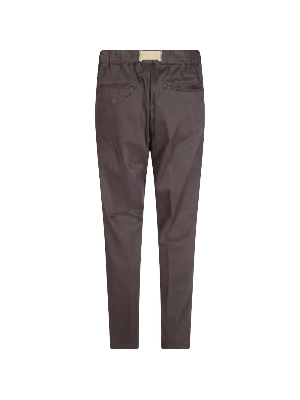 White Sand Gabardine broek met ceintuur Bruin
