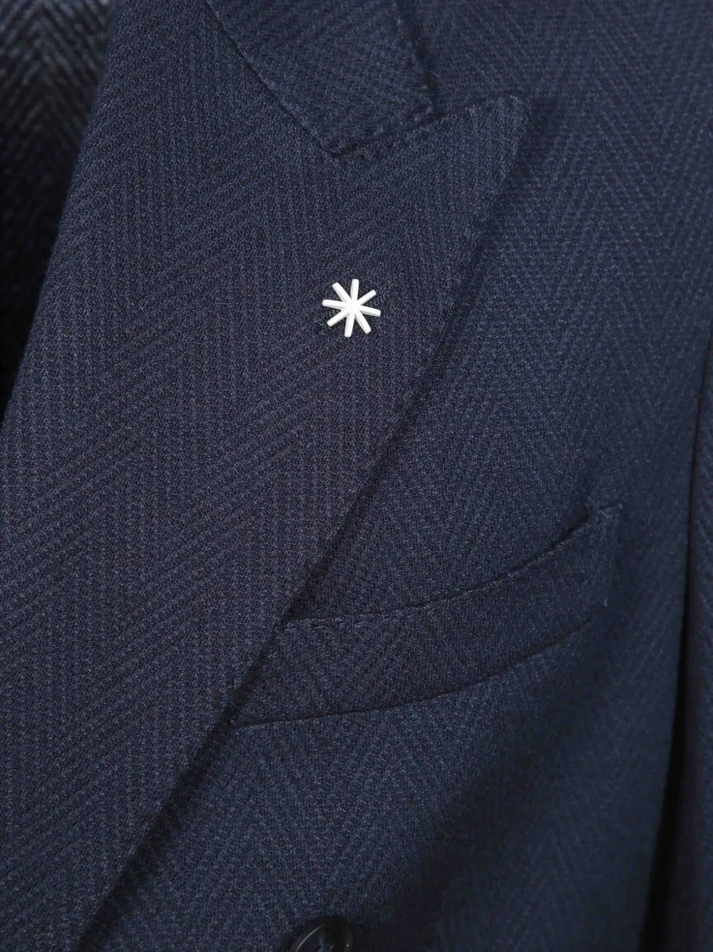Manuel Ritz double-breasted blazer Blauw