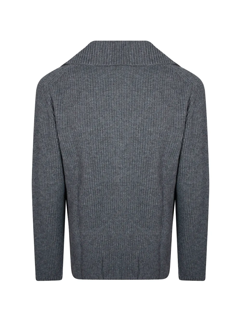 Altea ribbed-knit shawl-collar cardigan Grijs
