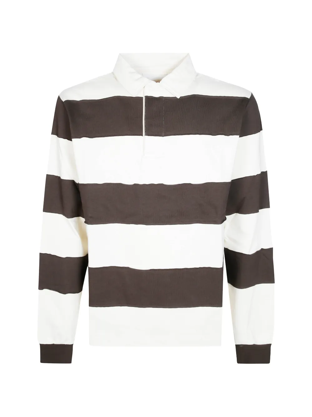 WOC striped long-sleeve polo shirt