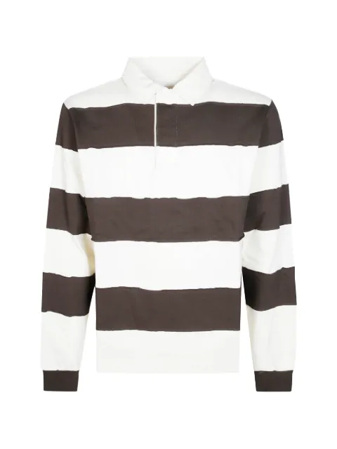 WOC striped long-sleeve polo shirt