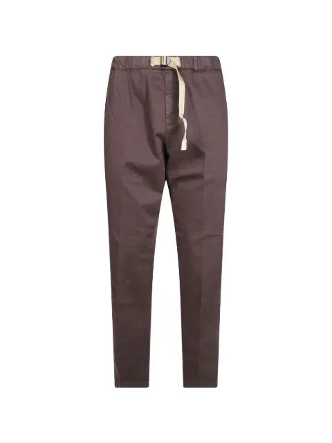 White Sand belted gabardine trousers